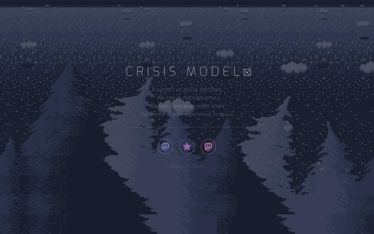Carrd profile picture for @crisis